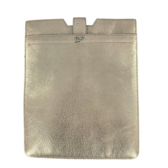 DVF Gold Leather Padded Tablet Pouch - Picture 3 of 3